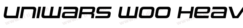 Uniwars W00 Heavy字体转换